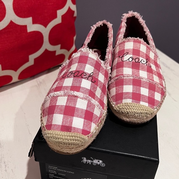 Coach Gingham Espadrilles - Picture 1 of 8